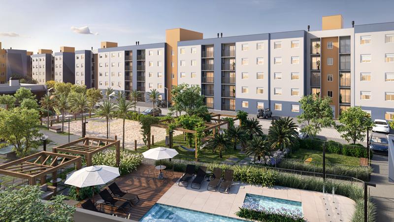 Residencial Bliss 2 Dormit&oacute;rios com Sacada e Churrasqueira