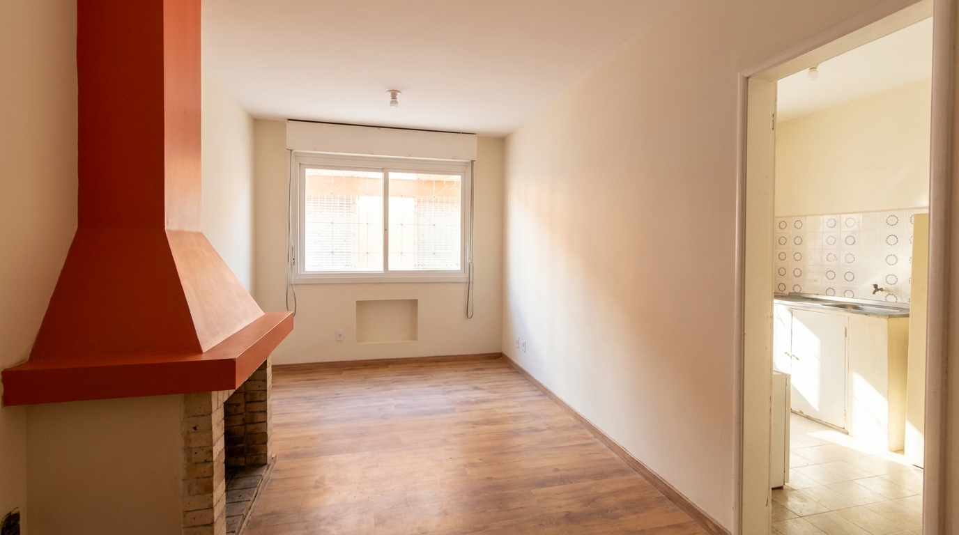 Apartamento T&eacute;rreo com Lareira 2 Dormit&oacute;rios  - Centro